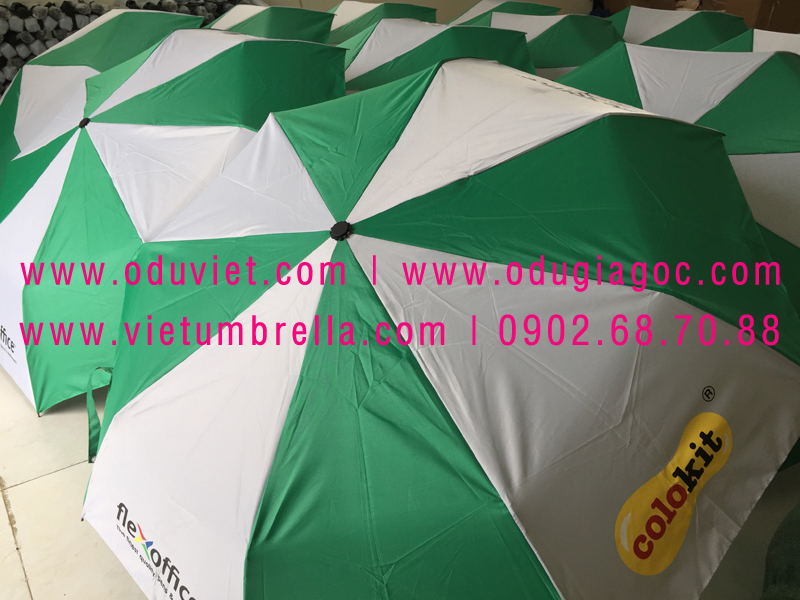 xưởng sản xuất ô dù cầm tay in logo quảng cáo